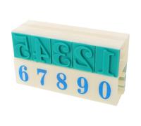 VILLFUL Timbri Numerici in Gomma per Scrapbooking e Ufficio Impugnatura Ergonomica Data e Codice per Insegnanti e Artigianato Materiale Resistente per Gestione Documenti Efficiente