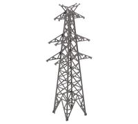 VILLFUL Torre Elettrica Scala 1:100 Altezza 18,8 CM Materiale Nero per Modellismo Ferroviario e Paesaggi in Miniatura per Case delle Bambole