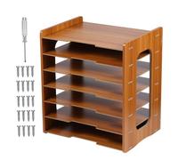 VILLFUL Vassoi Portadocumenti per Ufficio in Organizer per Documenti Scrivania Vassoio per Carta Strati Design Verticale per Piccoli Spazi