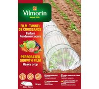Vilmorin - Pellicola per Tunnel di Crescita Perforata, 5 x 2 m, Colore: Nero