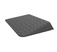 Vilnow Rampa per marciapiede in gomma, nera, rampa in gomma, per sedia a rotelle, per soglia della porta, per auto, rampa in gomma (90 x 61 x 10 cm)