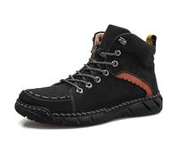 Vilobel Mens Slip on Shoes, Men's Orthopedic Safety Work Shoes, Lightweight, Shock Absorption, Non-Slip (Black,43)