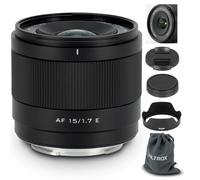 VILTROX 15mm F1.7 E-Mount per Sony, obiettivo autofocus ultragrandangolare APS-C per Sony E-Mount fotocamere FX30 ZV-E10 ZV-E10II A6700 A6600 A6500 A6400 A6300 A6100