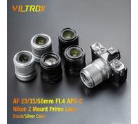 Viltrox 23mm F1.4 Z Obiettivo AF Messa a fuoco automatica Grande apertura Ritratto Obiettivo grandangolare APS-C per obiettivo Nikon Z Mount Mirrorless Zfc Z5 Z6 Z7 II Z50