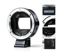 VILTROX Adattatore per obiettivo EF-E5 di quinta generazione, convertitore di messa a fuoco automatica con display OLED, PDAF/CDAF, apertura manuale, compatibile con obiettivi Canon EF/EF-S su