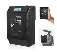 VILTROX BP V99 V Lock Battery 6700mAh V Mount Battery con Display LCD Doppio D