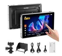 VILTROX DC-L1 - Monitor da campo da 7 pollici per fotocamera con schermo touch e ampio angolo di visione di 170°, 600 nits, HD 1280x800 IPS, ingresso/uscita HDMI 4K, assistente di messa a fuoco 3D Lut