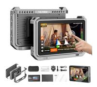 VILTROX DC-X2 Cage 6"Monitor Da Campo per Telecamera SDI 2000nits Super Bright Daylight Viewable Monitor Esterno per Monitor Touchscreen DSLR 4kCon Parasole Batteria 2200 MAh per Sony Canon Nikon