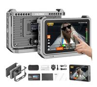 VILTROX DC-X3 Cage 6"Monitor Da Campo per Telecamera SDI 2000nits Super Bright Daylight Viewable Monitor Esterno per Monitor Touchscreen DSLR 4k per Sony Canon Nikon Con Parasole Batteria 2200 MAh