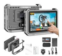 VILTROX DC-X3 DCX3 Camera Monitor External Rig Cage 4K per Fotocamera 6 pollici 2000Nit HD Monitor Camera HDMI/3G-SDI,Full HD 1920x1080 IPS,3D LUT con Batteria,Parasole per DSLR Sony Canon Nikon