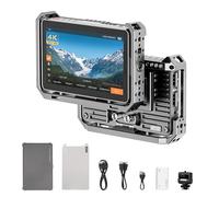 VILTROX DC-X3 Touchscreen Camera Monitor Kit con gabbia Rig, 2000 nits 4K SDI HDMI in/Out Video Field Monitor Kit con cappuccio parasole, 3D LUT, Waveform, Istogramma e Strumenti Vectorscope, Nero