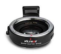 VILTROX EF-E II - Adattatore per obiettivo con messa a fuoco automatica, 0,71x, con interruttore CDAF/PDAF, per obiettivi Canon EF su fotocamere Sony E-Mount A9, A7RIII, A7RII, A7III, A6500, A6300,