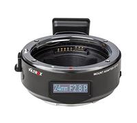 VILTROX EF-E5 - Adattatore per obiettivo a pieno formato con messa a fuoco automatica CDAF/PDAF e schermo OLED, regolazione manuale dell'apertura per obiettivo Canon EF/EF-S su fotocamera Sony E Mount
