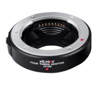 Viltrox JY-43F - Adattatore per obiettivo Micro quattro terzi M 4/3 a quattro terzi 4/3, colore: Nero