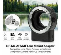 VILTROX NF-M1 Auto Focus Lens Adapter for Nikon F Lens to M4/3 M43-Mount Camera