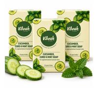 Vilvah Cucumber Curd & Menta Sapone Skin Brightening, Deep Moisturizing...