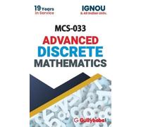 Vimal Kumar Sharma Saini MCS-033 Advanced Discrete Mathematics (Tascabile)