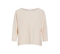 Vila Vimalu Boatneck 3/4 Sleeve Knit Top-Noos Maniche, Conchiglia, M Donna