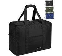 Vimapo Borsone da viaggio da uomo, 45 x 35 x 20 cm, 40 l, pieghevole, leggera, bagaglio a mano per imbarco compagnia aerea sotto il sedile, sport, weekender durante la notte, Nero, Sport, Viaggi