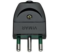 Spina Volante Vimar Supernova Sicury 2P+T 16A 250V Nero 00202
