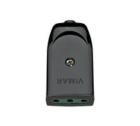 Vimar 00221 Presa 2P+T 10A P11 Assiale, Nero