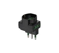 VIMAR 00314 - Adattatore sfalsato verticale S17 + 2P17/11 + univ. Nero
