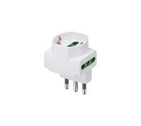 VIMAR 00314.B - Adattatore sfalsato verticale S17 + 2P17/11 + univ Bianco