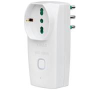 Vimar 00335.B Presa intelligente WiFi, adattatore multiplo compatibile con Alexa