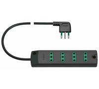 VIMAR - 00401.CC Presa mult. 4P11 + S11 90° nero