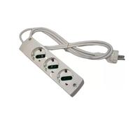 Vimar 00413.C.B Presa Multipla Ciabatta 3 Schuko 16A Bianco Con Cavo