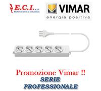 VIMAR 01294.CC.B MULTIPRESA CIABATTA UNIVERSALE 5 POSTI + CAVO PROFESSIONALE