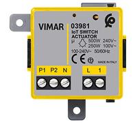 Vimar 03981 Modulo relè connesso IoT con uscita NO, per lampade ad incandescenza, LED, fluorescenti, trasformatori, controllo da remoto, doppia tecnologia Bluetooth e Zigbee, Grigio