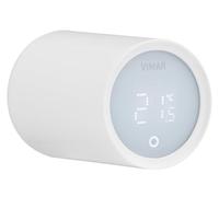 Vimar 03989 Valvola Termostatica Smart per Termosifoni, Controllo Remoto e Vocale, Maggiore Risparmio Energetico, Installazione Facile e Ampia Compatibilità Grazie Agli Adattatori Forniti