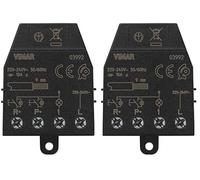 Vimar 03992 Relè magnetico Quid per luci ad impulsi sequenziali ON/OFF con segnalazione luminosa dello stato del carico, 1 ingr pulsante NO, 1 ingr pulsante di reset, 1 uscita a relè NO