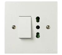 Vimar 06690.B Deviatore 1P 10Ax Presa P17/11 Bianco