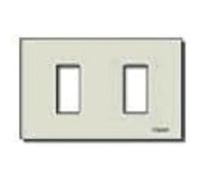 VIMAR, 08636 Serie 8000 Placca 2 moduli standard, alluminio anodizzato, per scatole da incasso rettangolari unificate 3 modulifissaggio a scatto, oro. Per supporto 08531