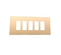 Vimar 08639.BR Serie 8000 Placca 5 Moduli Alluminio Scatto Bronzo