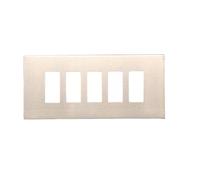 Vimar 08639 Placca 5 Posti A Scatto Per Scatole Rettangolari Color Oro Serie 800