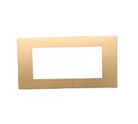 Vimar 08658.BR Serie 8000 Placca 4 Moduli Allum Scatto Bronzo Senza Preforature