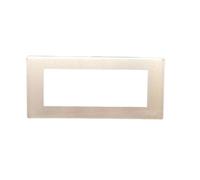 Vimar 08659 Placca 5 Moduli Senza Preforature In Alluminio Scatto Oro Serie 8000