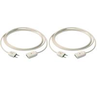 Vimar 0P32332.B Cavo Prolunga lineare 3 metri, 2 x 0.75, con sistema SICURY, per alimentazione di apparecchi classe II, Bianco (Confezione da 2)