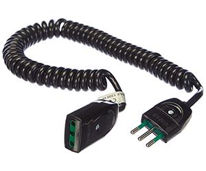 Vimar 0P32347 Prolunga estensibile a spirale 3m. Cavo elettrico a molla