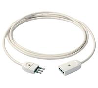 Vimar 0P32362.B prolunga elettrica lineare 3 m, spina e presa IT 10A bianco | Prolunga 3 m con spina tipo L 10 A, presa SICURY P11 e cavo H05VV-F 3G0,75 mm²