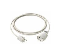 Vimar Prolunga universale 0P32400.B - 3 m 3G1 DE, presa SICURY e spina tedesca - Bianco