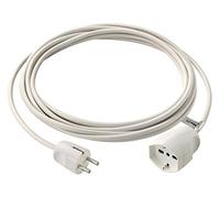 Vimar 0P32401.B Cavo prolunga lineare Universale 5 metri, 3G1 DE 3680 W, sistema SICURY, colore Bianco