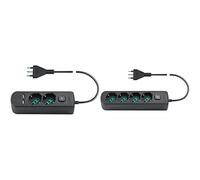 Vimar 0R00625.CC Presa multipla con interruttore e cavo da 1,5 m, 2 uscite SICUR