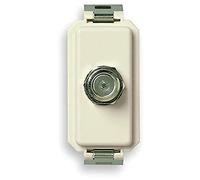 VIMAR 0R08186 8000 Presa coassiale con connettore femmina tipo F (IEC 60169-24). Per frequenze fino a 2400 MHz