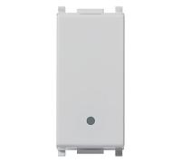 Vimar 0R14013.SL Plana Invertitore 1M, 1 polo 16AX, illuminabile, silver