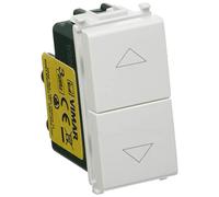 Vimar 0R14062 Plana Due Pulsanti interbloccati con frecce direzionali 1P NO + 1P NO 10 A 250 V~ Bianco
