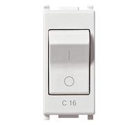 Vimar 0R14405.16 Plana Interruttore automatico magnetotermico 1P+N C 16, 120-230 V~ 50-60 Hz, p.i. 3000 A, bianco
